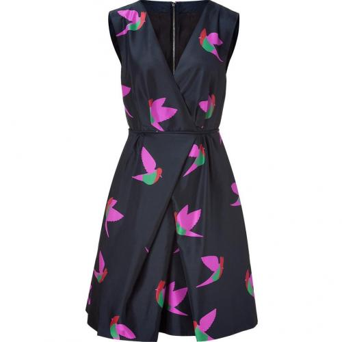 Marc by Marc Jacobs Blue Night Bird Taffeta Dress