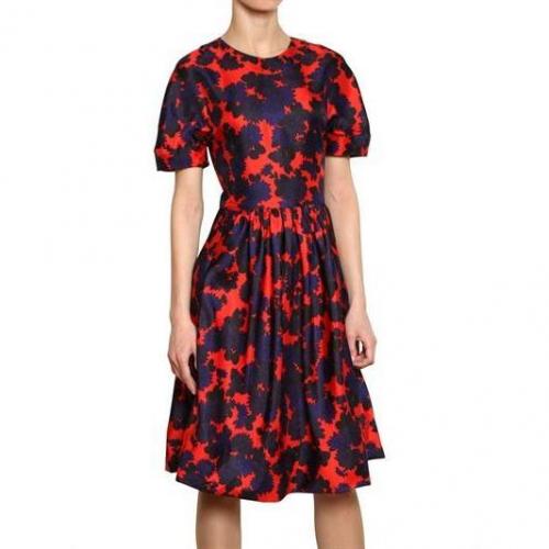 Marc By Marc Jacobs Blumen Bedrucktes Seiden Twill Kleid