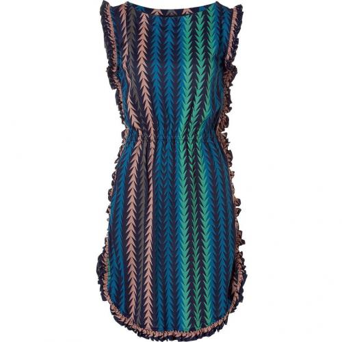 Marc by Marc Jacobs Ink Blue Multicolor Arrowhead Printed Dress