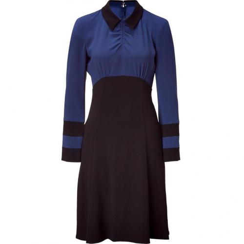 Marc by Marc Jacobs Medieval Blue Color Block Anya Crepe Dress