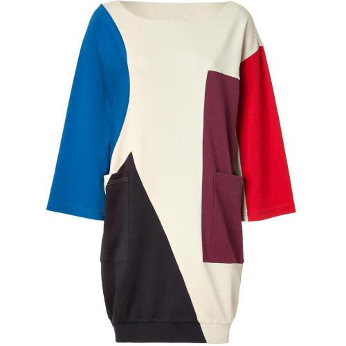 Marc by Marc Jacobs Oatmeal Multicolor Constructivist Block Dress