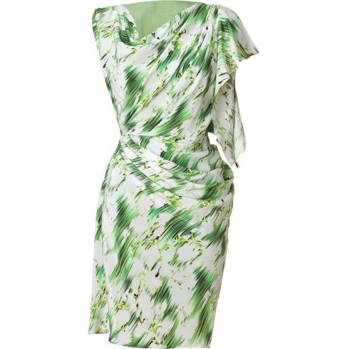 Matthew Williamson Mint Draped Silk Dress