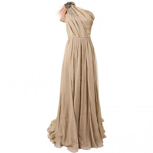 Matthew Williamson Seidenkleid taupe