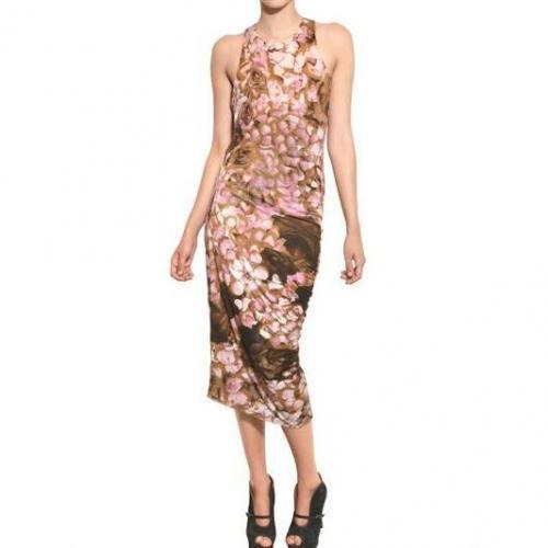 McQ Alexander McQueen Bedrucktes Jersey Stretch Baumwoll Kleid