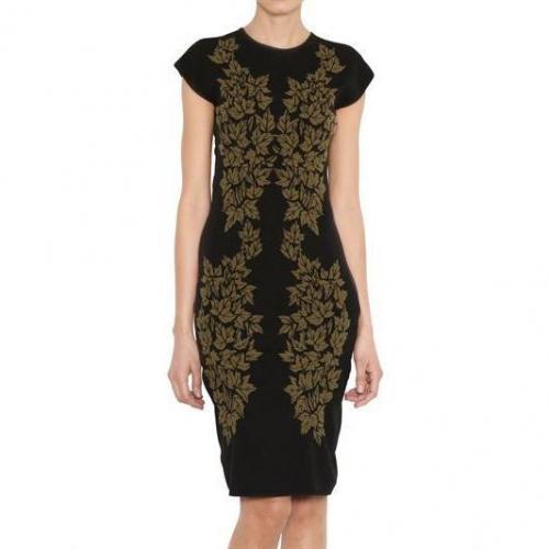 McQ Alexander McQueen Blatt Intarsia Kleid