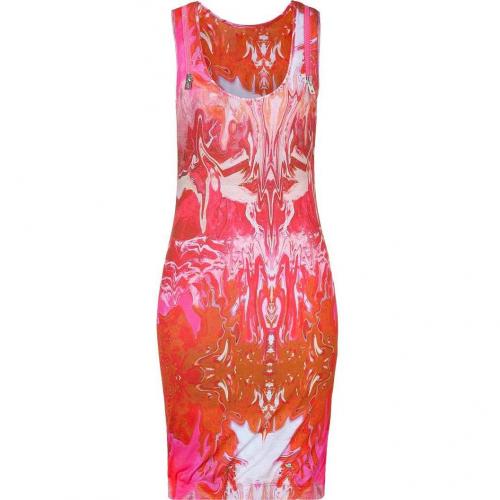 McQ Alexander McQueen Neon Pink Racer Back Dress