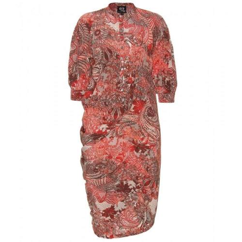 McQ Alexander McQueen Seidenkleid Mit Spitzen-Print