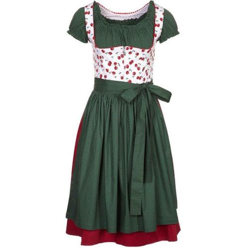 Mein Herzblut Kirschdirndl Blusenkleid rot 