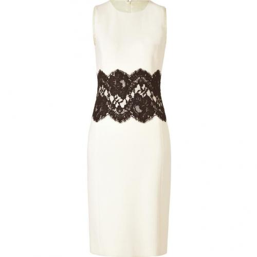 Michael Kors Ivory Dress with Black Lace Waist