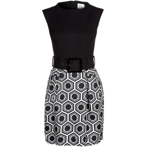 Milly Jerseykleid ecru/black 