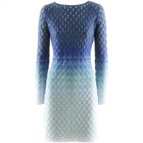 Missoni Blue Glitter Knit Dress