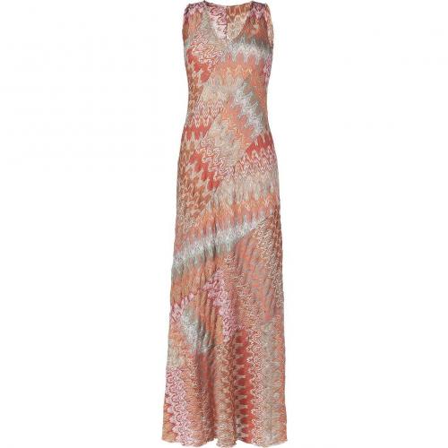 Missoni Coral Multi Color Maxi Dress