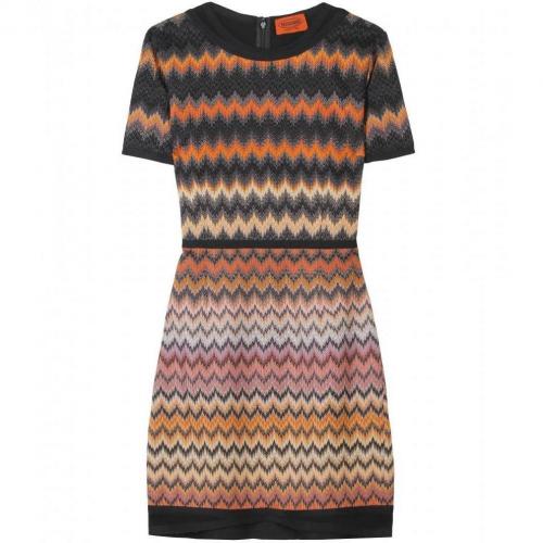 Missoni Gemustertes Strickkleid Bunt