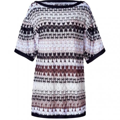 Missoni Ivory/Black/Nude Patterned Dress