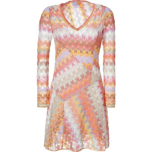 Missoni Lychee Multicolor V-Neck Dress