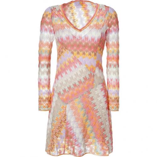Missoni Lychee Multicolor V-Neck Dress