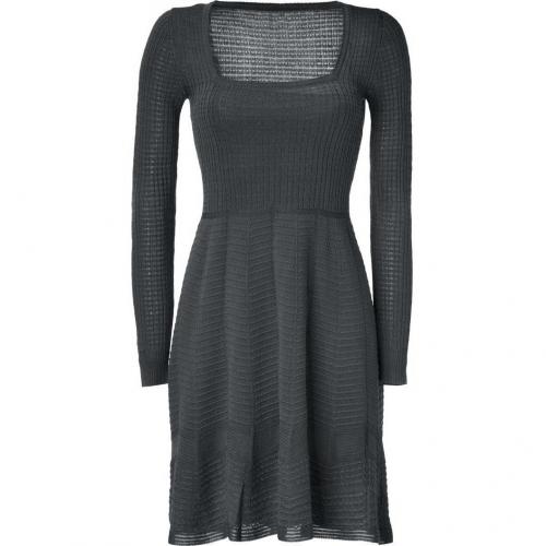 Missoni M Charcoal Square Neck Knit-Dress