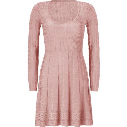 Missoni M Rose Quarz Wool-Blend Scoop Neck Knit Dress