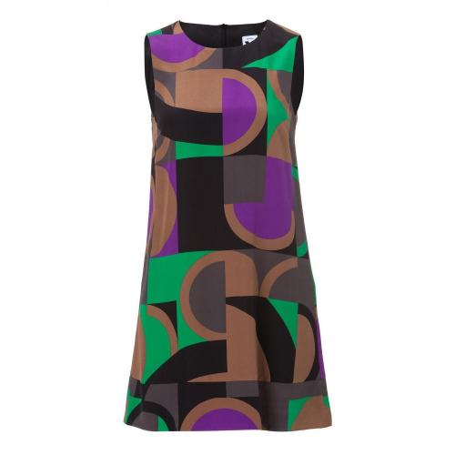 Missoni M Seiden ärmelloses Kleid Multicolor