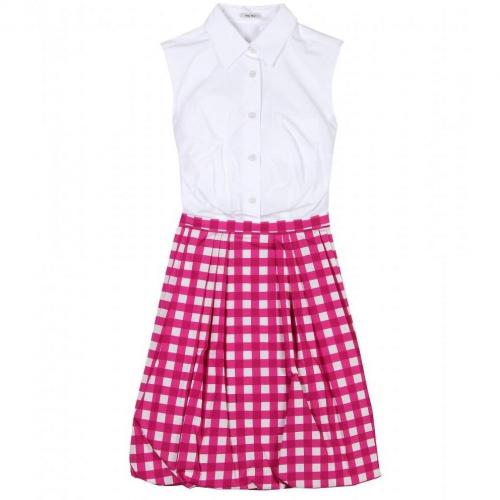 Miu Miu Blusenkleid Mit Ballonrock