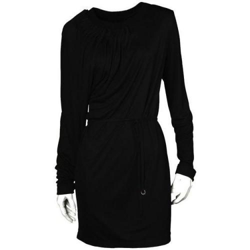 Mm6 Asymmetrisches Kleid schwarz