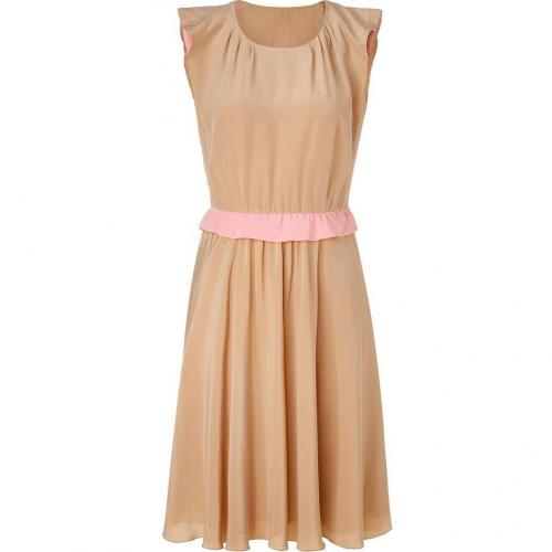 Moschino C&C Tan Silk Dress