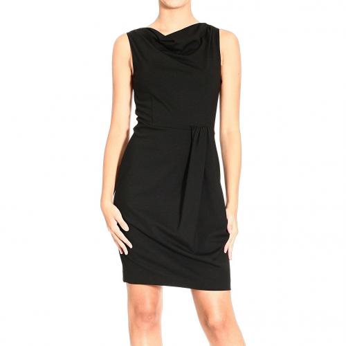 Moschino Sleeveless jersey lateral drape dress