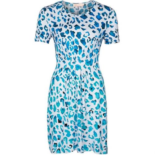 Mw Matthew Williamson Jerseykleid white/turquoise 