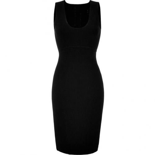 Narciso Rodriguez Black Knit Pencil Dress