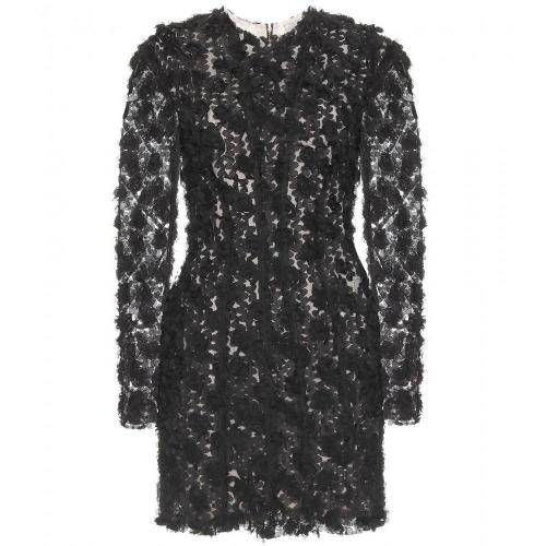 Nina Ricci Meshkleid Mit Blütenapplikationen