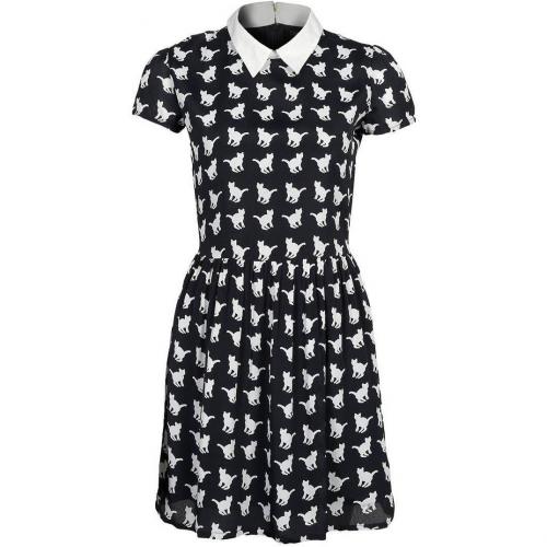 nocollection Aurelie Blusenkleid black/white 