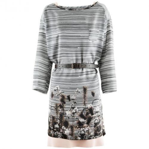 Odeeh Mocca Striped Belted Dress