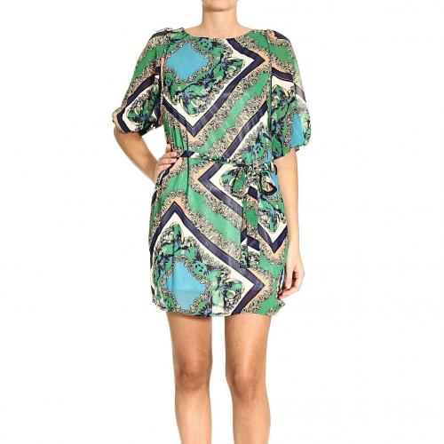 Orion London 3/4 sleeve printed dress georgette fabric