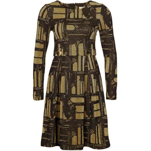 Orla Kiely Oak Tree Cocktailkleid / festliches Kleid lurex/evergreen 