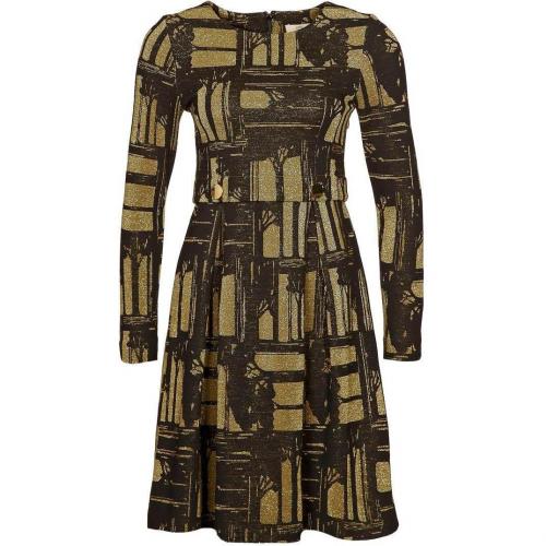 Orla Kiely Oak Tree Cocktailkleid / festliches Kleid lurex/evergreen 