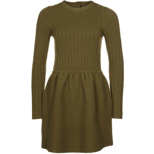 Orla Kiely Strickkleid dark olive 