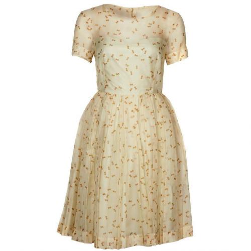 Orla Kiely Tiny Dragonfly Sommerkleid gold 