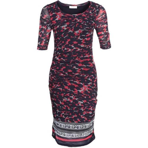Oui Jerseykleid grey red 