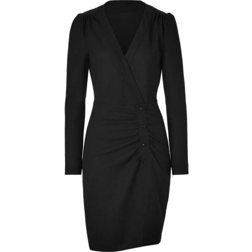 Paul & Joe Black Wool-Crepe Izota Dress