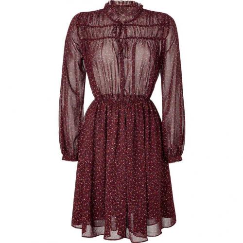 Paul & Joe Sister Maroon Multicolor Printed Dress