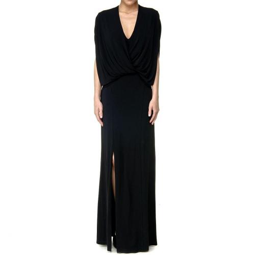 Plein Sud bodenlanges Kleid Schwarz