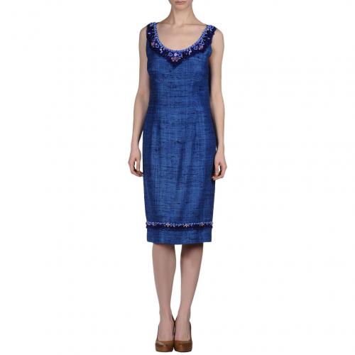 Prada Knielanges Kleid Blau