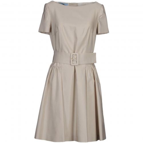 Prada Knielanges Kleid Sand