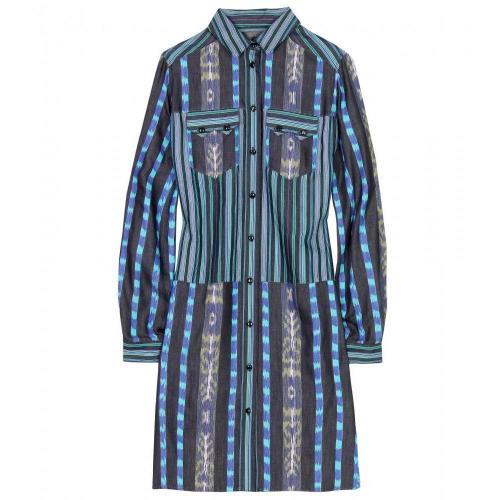 Proenza Schouler Hemdblusenkleid Mit Ikat-Muster