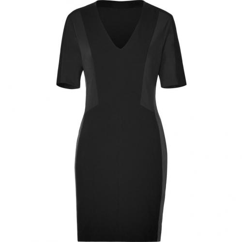 Rag & Bone Black Leather Panel Vanhi Dress