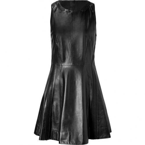 Rag & Bone Black Leather Renard Dress