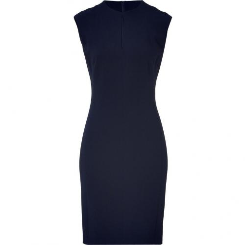 Ralph Lauren Black Navy Double Face Wool Denita Dress