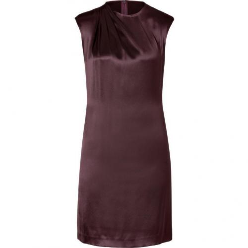 Ralph Lauren Black Raisin Silk Charmeuse Jadan Dress