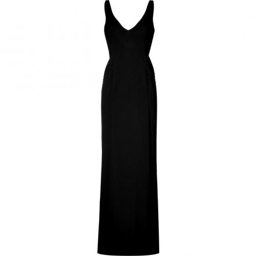 Ralph Lauren Collection Black V-Neck Gown