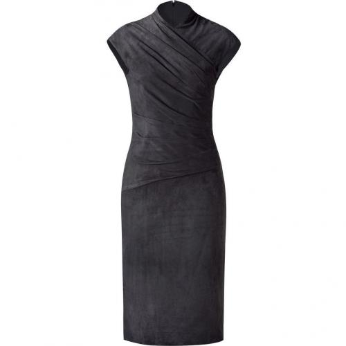 Ralph Lauren Collection Dark Grey Suede Stephanie Dress